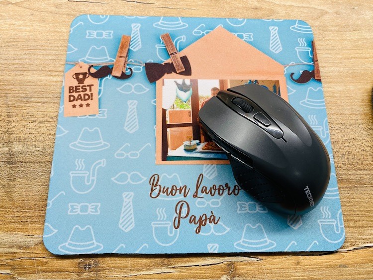 Tappetini per il mouse personalizzati per l'ufficio con foto